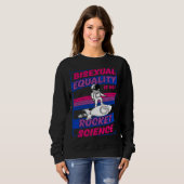 Bisexual Equality Is Not Rocket Science Astronaut  Sweatshirt (Vorne ganz)