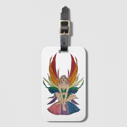 Bisexual Faerie Gepäckanhänger (Vorderseite Vertikal)