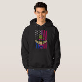 Bisexual Fish US Flag Bi Pride Flag Lgbt Patriotic Hoodie (Vorne ganz)