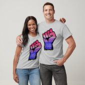 Bisexual Fist Pride T - Shirt (Unisex)