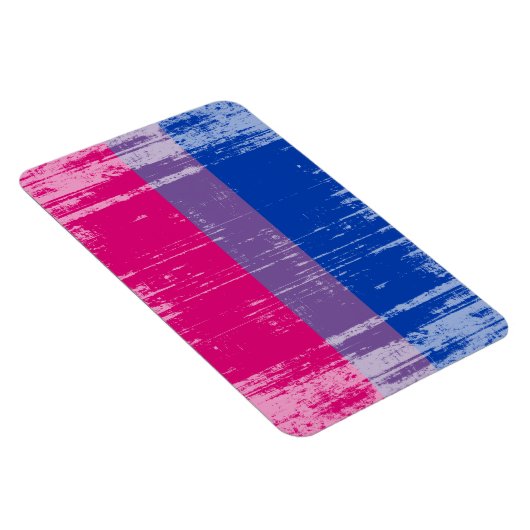 BISEXUAL FLAG DISTRESSED -.png Magnet (Rechte Seite)