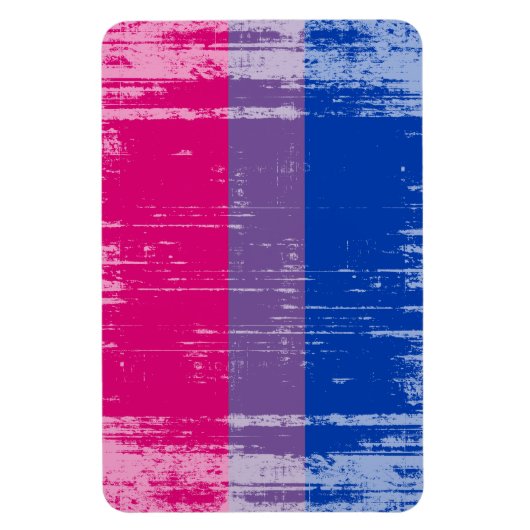 BISEXUAL FLAG DISTRESSED -.png Magnet (Vertikal)