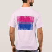 BISEXUAL FLAG DISTRESSEED T-Shirt (Rückseite)