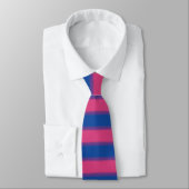 Bisexual Flag Narrow Stripe Neck Tie Krawatte (Gebunden)