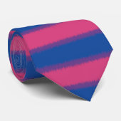 Bisexual Flag Narrow Stripe Neck Tie Krawatte (Gerollt)