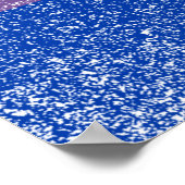 BISEXUAL FLAG ORIGINAL MIT SYMBOL -.pnng Poster (Ecke)