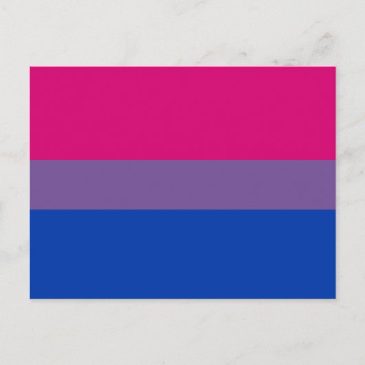 BISEXUAL FLAG ORIGINAL -.pnng Postkarte (Vorderseite)
