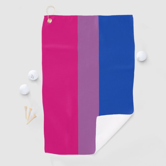 Bisexual Flag & Pride Community Golf/Geschlechterf Golfhandtuch (Insitu)