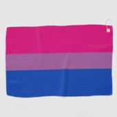 Bisexual Flag & Pride Community Golf/Geschlechterf Golfhandtuch (Horizontal)