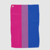 Bisexual Flag & Pride Community Golf/Geschlechterf Golfhandtuch (Vorderseite)