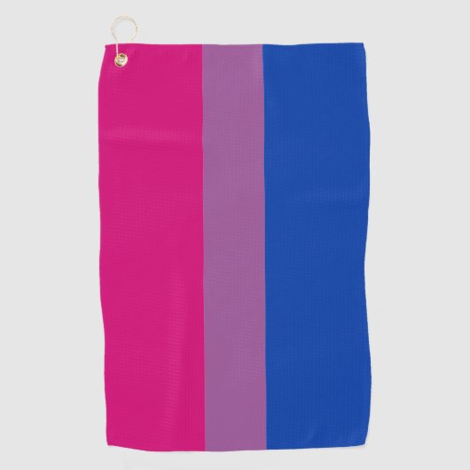 Bisexual Flag & Pride Community Golf/Geschlechterf Golfhandtuch (Vorderseite)