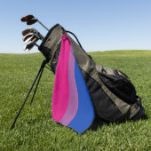 Bisexual Flag & Pride Community Golf/Geschlechterf Golfhandtuch (Gras)