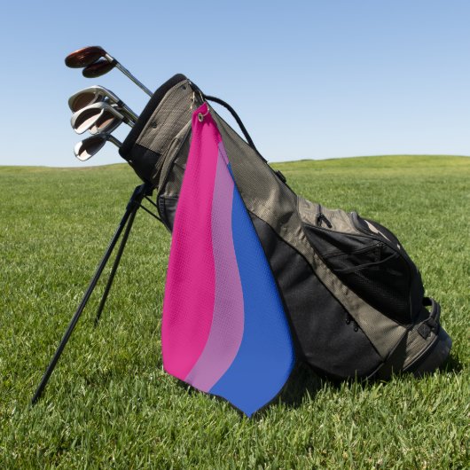 Bisexual Flag & Pride Community Golf/Geschlechterf Golfhandtuch (Gras)