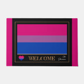 Bisexual Flag & Pride Community House mats / LGBT Fußmatte (Vorderseite)