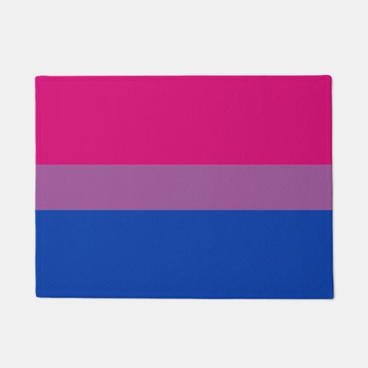 Bisexual Flag & Pride Community House matt / LGBT Fußmatte (Vorderseite)