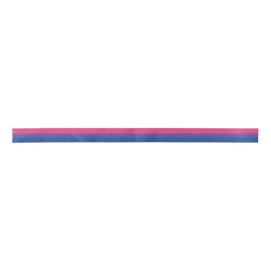 Bisexual Flag Ribbon Satinband (Vorderseite)