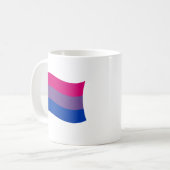 BISEXUAL FLAG WAVING KAFFEETASSE (Vorderseite Links)