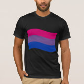 BISEXUAL FLAG WAVING T-Shirt (Vorderseite)