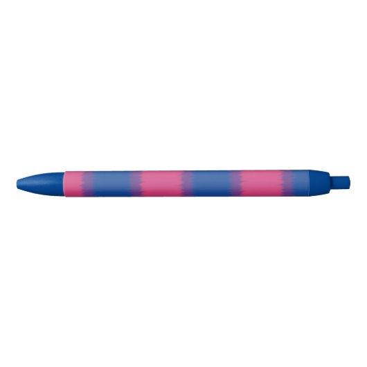 Bisexual Flag Wide Strip Pen Kugelschreiber (Vorderseite)