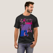 Bisexual Fox Blume Bi Pride Bisexuality LGBTQ Bis T-Shirt (Vorne ganz)