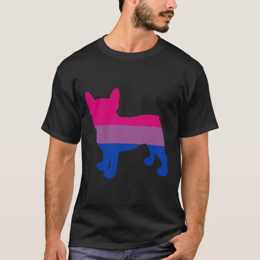 Bisexual French Bulldog Bisex Frenchie T-Shirt (Vorderseite)