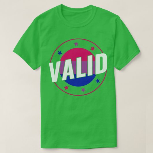 Bisexual Funny Valid Bi Pride Bisexualität T-Shirt (Design vorne)