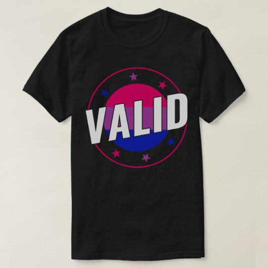 Bisexual Funny Valid Bi Pride Bisexualität T-Shirt (Design vorne)