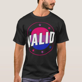 Bisexual Funny Valid Bi Pride Bisexualität T-Shirt