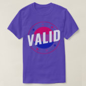 Bisexual Funny Valid Bi Pride Bisexualität T-Shirt (Design vorne)