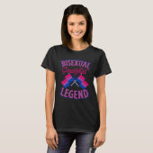 Bisexual Genderfluid Legend Bisexual Pride Flag Co T-Shirt (Vorne ganz)