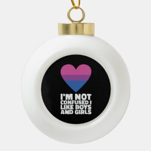 Bisexual Gifts LGBT Keramik Kugel-Ornament