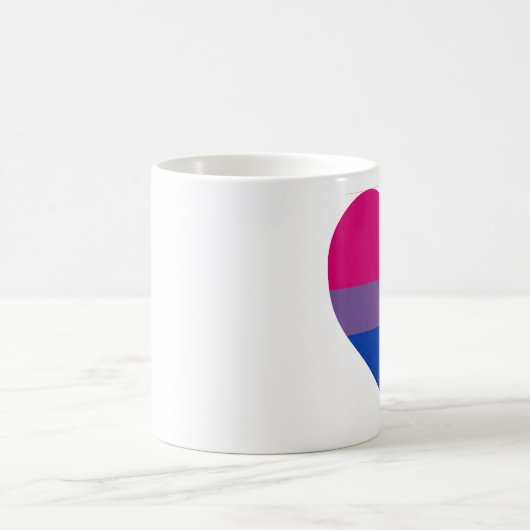 "Bisexual-Herz-" Tasse (Mittel)