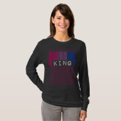 Bisexual King Barcode Trendy Bisexual Pride Flag A T-Shirt (Vorne ganz)