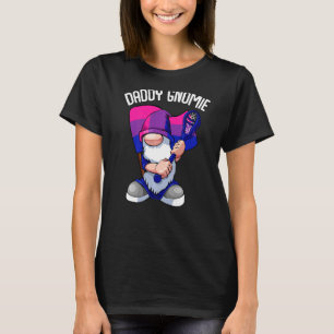 Bisexual Lacrosse Daddy Gnome Lgbt Q Subtle Bi Pri T-Shirt