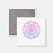 Bisexual LGBT Mandala Bi Pride Bisexuality LGBT Su Magnet (Vorderseite/Rückseite)