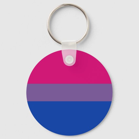 Bisexual LGBT Pride Rainbow Flag Schlüsselanhänger (Vorderseite)