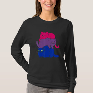 Bisexual Lgbtq Pride Katze Bisexuelle Niedliche Ka T-Shirt