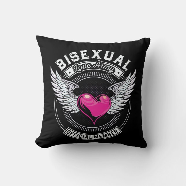 Bisexual-Liebe-Armee-Kissen Kissen (Vorderseite)