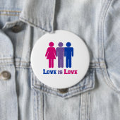 Bisexual-Liebe ist Liebe - Button (Beispiel)