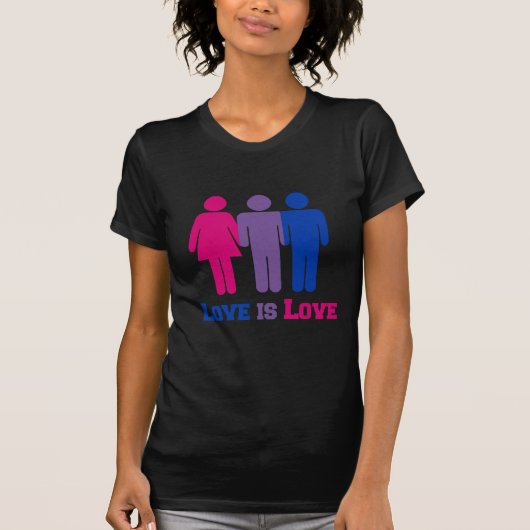 Bisexual-Liebe ist Liebe - T-Shirt (Vorderseite)