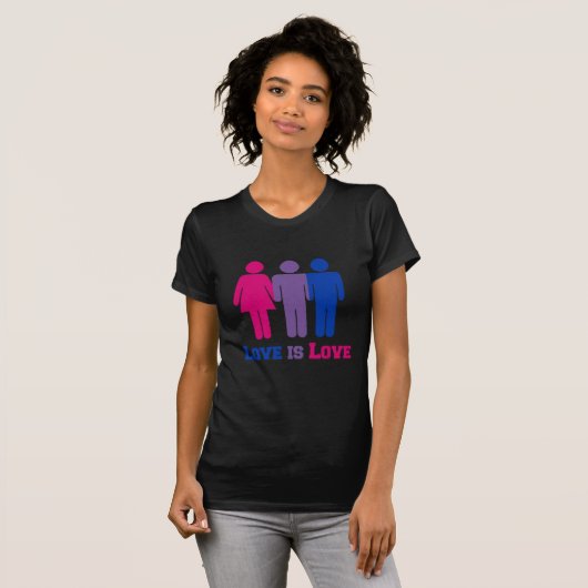 Bisexual-Liebe ist Liebe - T-Shirt (Vorne ganz)