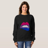 Bisexual Lips Bi Pride Bisexual Flag LGBTQ Bisexua Sweatshirt (Vorne ganz)