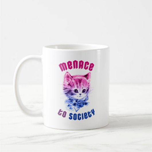 Bisexual Menace Kitty Kaffeetasse (Links)