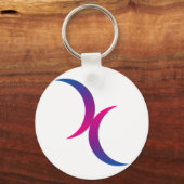 Bisexual moon symbol schlüsselanhänger (Vorderseite)