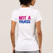 Bisexual Not Phase Heart Custom Word Art T-Shirt (Rückseite)