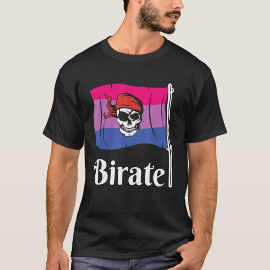 Bisexual Pirate Birate Lgbtq Lgbt Gay Pride Tee (Vorderseite)