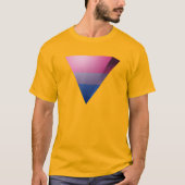 BISEXUAL PRIDE 3D TRIANGLE T-Shirt (Vorderseite)