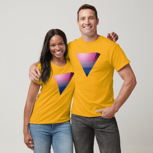 BISEXUAL PRIDE 3D TRIANGLE T-Shirt (Unisex)