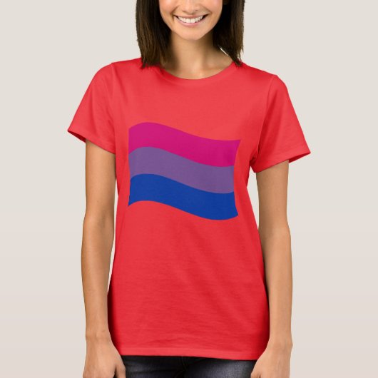Bisexual Pride Banner T-Shirt (Vorderseite)