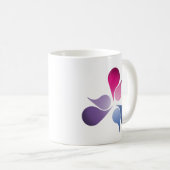 BISEXUAL PRIDE BURST -.pnng Kaffeetasse (VorderseiteRechts)